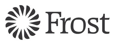 Logo of Frost with a sunburst design.