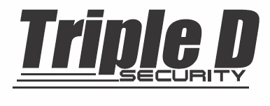 Logo of Triple D Security.